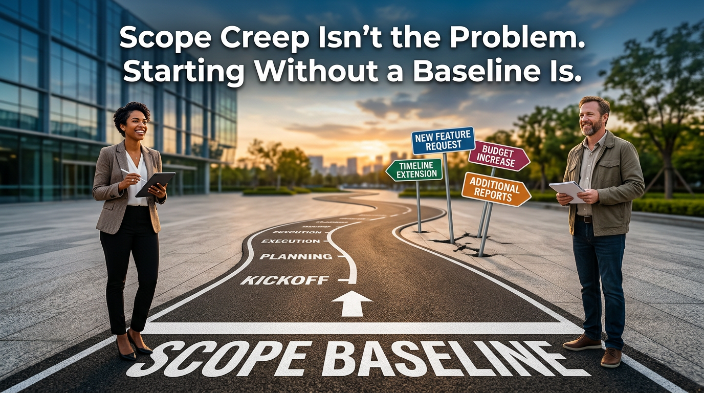Scope creep isn’t the problem. Starting work without a scope baseline is.